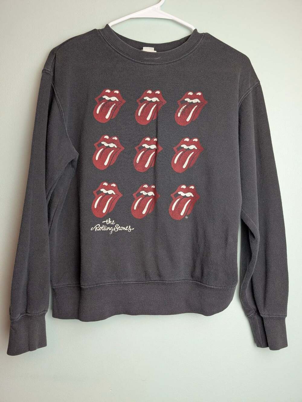 Vintageband Grungeaesthetic H&M The Rolling Stones Crewneck Sweatshirt